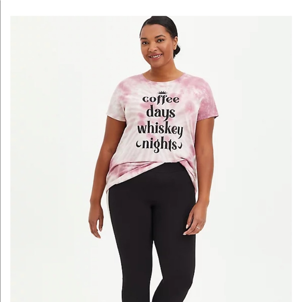 NWT TORRID Every Day Tee. “Coffee Days, Whiskey Nights” ☕️🥃 - Picture 5 of 5
